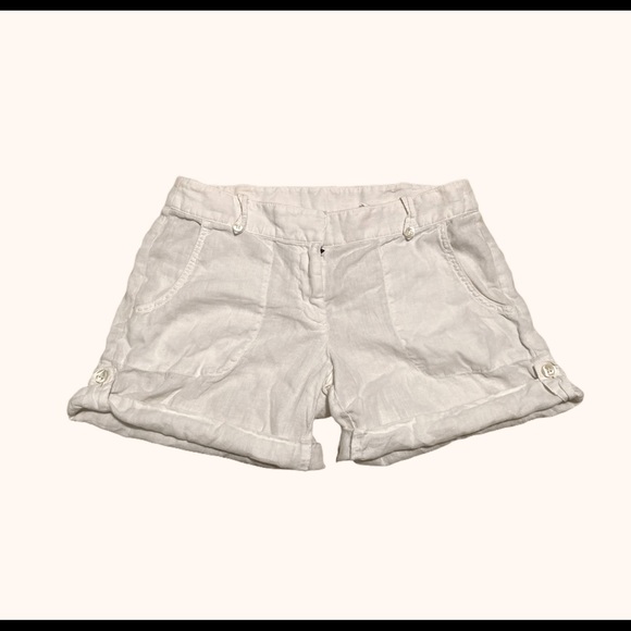 J. Crew White Linen Shorts - Picture 1 of 3